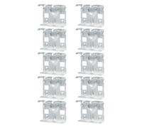 Solución de energía sostenible, 10 piezas de clips eficientes de drenaje de agua para paneles solares (40 mm)