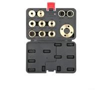 Solución de enrutamiento completa, 11 guías de enrutador de latón con tuerca de bloqueo y adaptador de plantilla