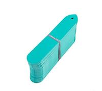 Solución de etiquetado de plantas con 200 marcadores flexibles de PVC diseñados para camas de jardín, invernaderos y viveros, acabado mate que soporta una escritura fiable (verde)