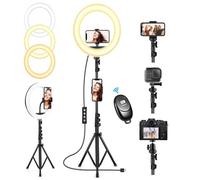 Solución de iluminación innovadora para tu espacio personalizable, cabina de fotos portátil con kit de anillo de luz LED de 96 W, junta de anillo