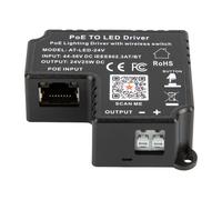 Solución de iluminación LED de 24 V con controlador PoE compatible con 802.3at que ofrece hasta