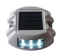 Solución de iluminación solar para exteriores, 12 luces brillantes para caminos para iluminar calzadas, caminos y patios por la noche (blanco)