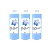 Solución De Limpieza De Fregona Robot Con Timbre De Viento Azul De 1 Litro, Compatible Con ECOVACS T10 T20 T30 T50 T80 X1S X2 X5 X8, Recambio Premium For Suelos Duros(3PCS)