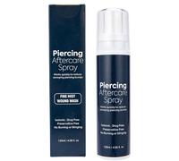 Solución de limpieza de piercing: alivia el enrojecimiento y alivia las molestias, encogen los bultos, suaves y no irritantes, el spray de perforación de oreja es fácil de transportar
