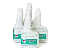 Solución de limpieza for robot aspirador a base plantas, 473 ml, compatible con Eufy X10 Pro, X8, X9, L, G, Omni, serie C20, 4 botellas
