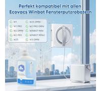 Solución de limpieza para Ecovacs Winbot, limpiador de ventanas de 1 litro | Limpiador de robots limpiacristales ECOVACS Winbot W1 Pro, W2, W2 OMNI, W2 Pro, W2 Pro, Mini, W2S, W2S OMNI, W3 OMNI, 1 L