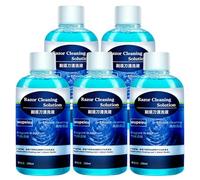 Solución De Limpieza Para Maquinilla De 250 Ml, Compatible Con Braun CCR2 CCR4 Clean & Renew Cartuchos De Recarga, Limpie Su Afeitadora, Elimina Restos De Cabello Y Partículas De Piel(5 pcs)