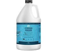 Solución de peróxido de hidrógeno al 12 %, 1 galón (¡solo H2O2 de grado alimenticio y agua!) - Solución de limpieza natural ecológica para cocina, baño, lavandería y más - Jarra de polietileno de alta