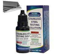 Solución de prueba de acero inoxidable - Solución de identificación de 15ml 304 201 202 | Desarrollo rápido de color para pruebas de materiales de rutina | Prueba de uso fácil de usar líquido para el