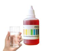 Solución De Prueba De pH,Agente Indicador de Prueba de pH 50ml | Reactor de Análisis de Calidad del Agua para Acuarios en Hogar y Escuela Detección para Piscinas