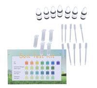 Solución de prueba de suelo adecuada para césped, jardín, granja, con análisis NPK fácil de usar, juego de suelo para uso en interiores y exteriores