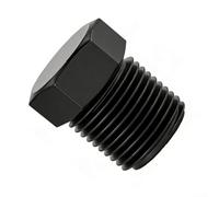 Solución de sellado con tapones de tubería de cabeza hexagonal galvanizada negra para tapones de aceite en equipos industriales y configuraciones de tuberías con ajustes de rosca estándar (RC1/8)