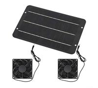 Solución de ventilación solar de 7 W con configuración de ventilador dual para hogares y edificios de servicios públicos que utilizan energía limpia