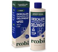 Solución descalcificadora compatible con DeLonghi. Limpia y descalcifica tu cafetera DeLonghi. Botella única. Fórmula concentrada ecológica. Solución descalcificadora limpiadora neutra en carbono