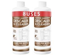 Solución descalcificadora de 8 usos compatible con Keurig, Nespresso, Breville, Delonghi, Jura, Ninja - Descalcificador de máquina de café de 33.8 onzas, limpiador de cafetera espresso, removedor de