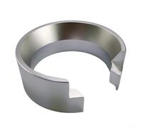Solución dosificadora de café Embudo de aluminio de 58 mm para un uso eficiente del portafiltro y resultados limpios (plata)