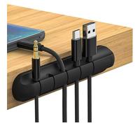 Solución eficaz para la gestión de cables, clips para cables de material no tóxico para la organización de cables, ganchos adhesivos de silicona