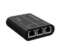 Solución eficiente de red de energía POEs de 100 metros de capacidad de extensión y 3 puertos para flujos de datos de velocidad rápida interruptores de aluminio