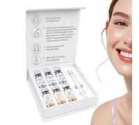 Solución Iluminadora del Rostro 6 Unidades de Solución Nutritiva con | Líquido Reafirmante Facial Para Piel Seca, Grasa y , Viaje, Hogar, Residencia Universitaria, Salón de