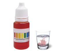 Solución indicadora de PH, gotas de prueba de PH, medidor de pH multiusos para agua, medidor de pH portátil, probador de agua de acuario para agua dulce, agua de mar