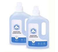 Solución limpiacristales de 1 l compatible con ECOVACS Winbot W1 Pro/W2 Pro Omni/Winbot Mini: líquido limpiador de cristales de alta eficiencia for robots de limpieza de ventanas.(2pcs)