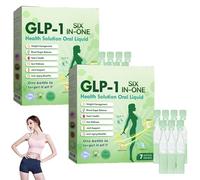 Solución líquida oral GLP-1 6 en uno, gotas GLP-1 para mujeres y hombres, promueve la digestión intestinal, reafirma la piel y el cuidado del cuerpo (2)