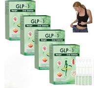 SolucióN Oral De Glp-1, Gotas De Suplemento Natural De Glp-1, Gotas De Moringa para Mujeres Y Hombres,4box