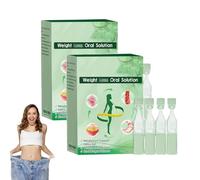 Solución oral, gotas de moringa, solución oral para bajar de peso, extracto vegetal natural para hombres y mujeres (2 box)
