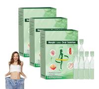 Solución oral, gotas de moringa, solución oral para bajar de peso, extracto vegetal natural para hombres y mujeres (3 box)