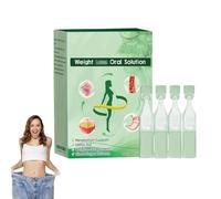 Solución oral, gotas de moringa, solución oral para bajar de peso, extracto vegetal natural para hombres y mujeres (1 box)