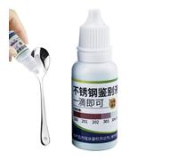 Solución para Probar Acero Inoxidable | Solución de Análisis de 15 ml para Vajilla - Agente de Detección Rápida Para Vajilla y Acero Inoxidable