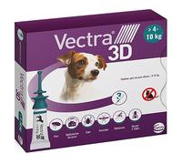 Solución spot-on Vectra® 3D para perros de más de 4 a 10 kg - 3 pipetas