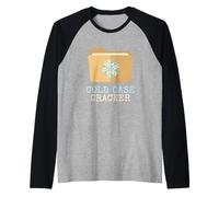 Solucionador de Archivos de Casos de Cold Case Cracker Investigator Detective Camiseta Manga Raglan