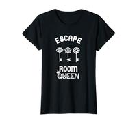 Solucionador de Pistas de Escape Room Queen Escaping Challenge Party Squad Camiseta
