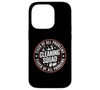 Solucionador de todos los problemas: Cleaning Squad, divertido diseño de humor Carcasa para iPhone 14 Pro