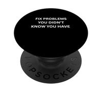 Solucione Problemas Que no conocía Funny Programmer IT PopSockets PopGrip Adhesivo