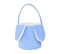 Soluciones de Almacenamiento para áreas Comunes Conejito de Pascua Conejito para Pascua Bolsas de cubo de Pascua con orejas de conejo Lindo soporte de almacenamiento de juguetes de (Blue, 37x20cm)