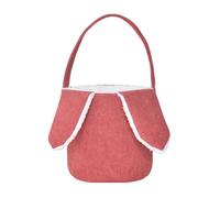 Soluciones de Almacenamiento para áreas Comunes Conejito de Pascua Conejito para Pascua Bolsas de cubo de Pascua con orejas de conejo Lindo soporte de almacenamiento de juguetes de (Red, 37x20cm)