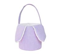 Soluciones de Almacenamiento para áreas Comunes Conejito de Pascua Conejito para Pascua Bolsas de cubo de Pascua con orejas de conejo Lindo soporte de almacenamiento de juguetes de (Purple, 37x20cm)