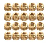 Soluciones de inserción de latón para impresión 3D, paquete de 20 unidades, lo que hace que el montaje sea rápido y fiable
