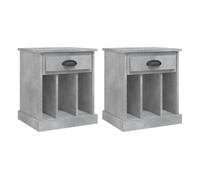 Soluna home - mesitas de noche verónica paz madera 43 x 36 x 50 cm 2 piezas