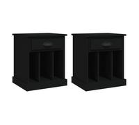 Soluna home - mesitas de noche verónica paz madera 43 x 36 x 50 cm 2 piezas