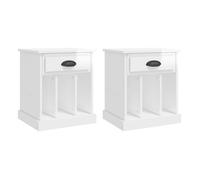 Soluna home - mesitas de noche verónica paz madera 43 x 36 x 50 cm 2 piezas