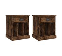 Soluna home - mesitas de noche verónica paz madera 43 x 36 x 50 cm 2 piezas