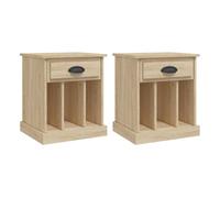 Soluna home - mesitas de noche verónica paz madera 43 x 36 x 50 cm 2 piezas