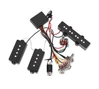 SolUptanisu - Arnés de cableado para bajo, para guitarra eléctrica, preamplificador de circuito, accesorio de repuesto para bajo, guitarra, ecualizador activo