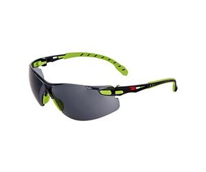 Solus s1202s gafas de seguridad, lente transparente, antivaho, verde/negro marco