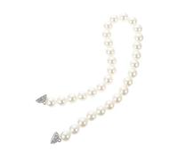 SOLUSTRE 1 Pieza Cinta Magnética para Cortinas Sin Perforación Accesorio Decorativo para Cortinas para Sala de y Dormitorios Moderno Perlas Blancas