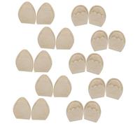 SOLUSTRE 10 Pares de Almohadillas para Tacones Altos, Esponja Reutilizable para Ajustar Talla del Calzado, Color Beige, Confort Antepié para Uso Diario