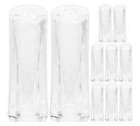 SOLUSTRE 10 Piezas de Manijas para Varilla de Persiana Vertical, Punta de Varilla Ciega de Pegamento, Color Neutro, Accesorios para Persianas Domésticas, Repuestos Prácticos para Control